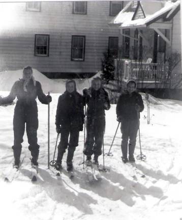 The family of Sugar Loaf Historical Society’s Jay Westerveld enjoy winter activities in the 1940s.