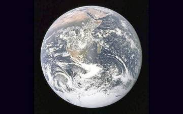 View of Earth from Apollo 17 (NASA).