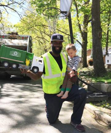 The amazing message from the garbage men Photo provided by Chelsey Bunning.