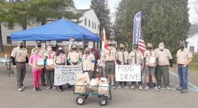 West Milford. Scouts thank community for supporting Scouting for Food Donations