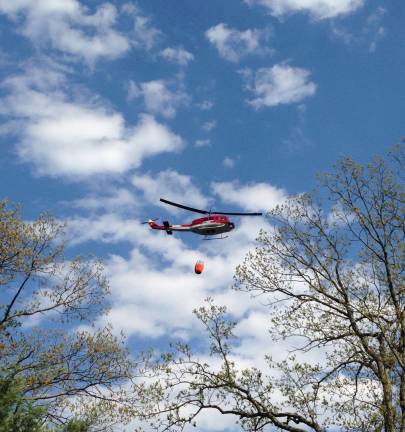 Two forest fires put out The helicopter assisted three fire companies that were fighting the brush fire. No one was hurt.