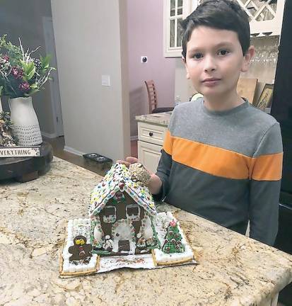 Gingerbread houses delight the judges Timothy Nakev, second place kit, ages 9-12
