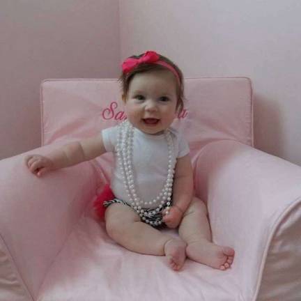 Oh Baby it's Spring! Baby Photo Contest Photo, Daniella Raffo of Sparta Samantha Raffo, all dolled up.