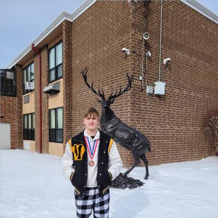 BL1 West Milford High School junior Ben Lighty holds West Milford records for all but one individual swim event. (Photos provided)