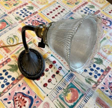 Antique light fixtures donated to Wallisch Homestead