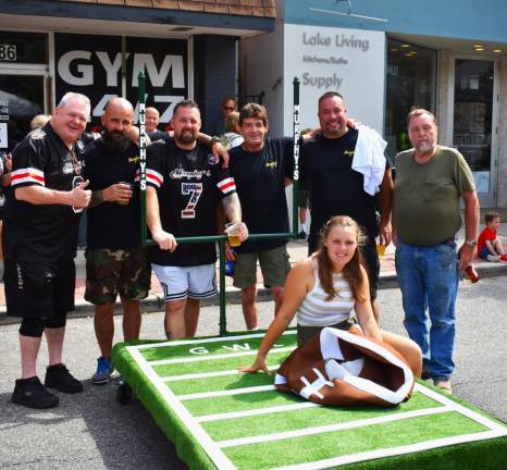 Bed race returns to village The Murphy’s team poses for a photo.