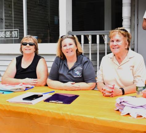 Bed race returns to village Judges for the race, from left, are Denise Spalthoof, Deirdre Spalthoof and Sally Jo Warnock.