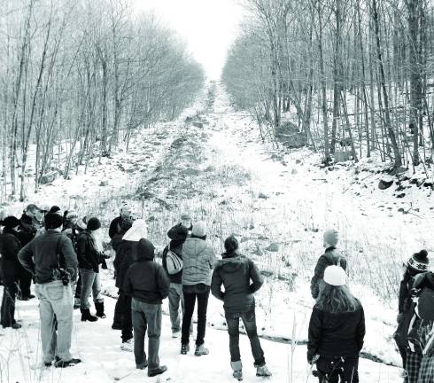 The group looked at the cutting done by Tennessee Gas to accommodate the pipeline already.