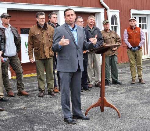 Orange County Executive Steve Neuhaus shared his goal of protecting the mountain and more open space within the county.