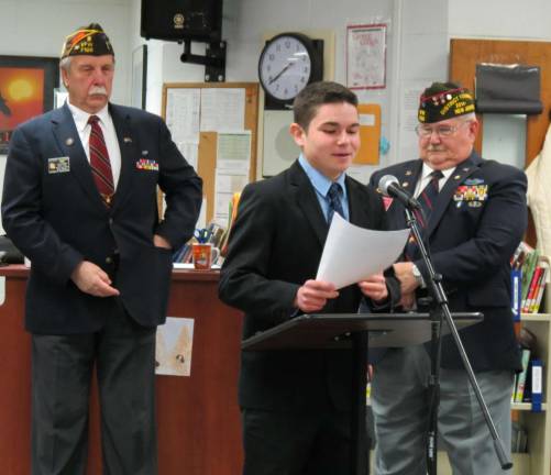Matt Ventrella is tops in VFW Voice of Democracy Essay Contest Matt Ventrella, who placed first in the VFW Voice of Democracy, read his essay to the school board at a recent meeting.
