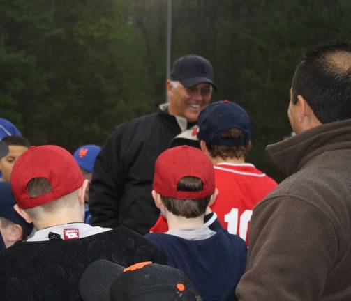 Bucky Dent a big hit with Little League Photos by Linda Smith Hancharick Hat? Check. These Cardinal t-ball players are just starting out in Little League. They were excited and a little nervous last Thursday at the opening of the Little League season.