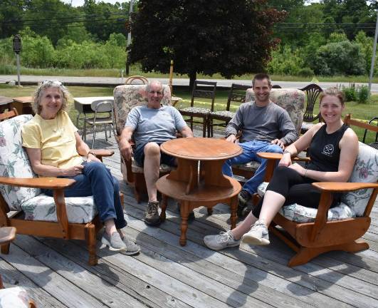 Friends of the Wallisch Homestead board members, from left, are chairwoman Sue Lynch, Mark Lynch, Michael Van Hooker and Sonya Van Hooker.