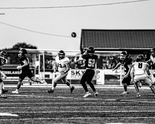 Highlanders beat Jefferson, 34-6 Evan Melucci intercepts a pass intended for the Falcons.