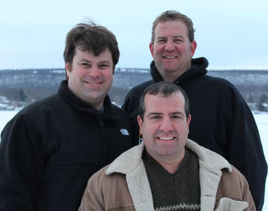 Photo provided Councilman Lou Signorino, front, will run in a Republican primary in June for mayor of West Milford. Councilman Mike Hensley, left, and Peter McGuinness will run with Signorino for the Republican nomination for council.