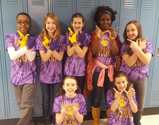 Triathlon Travels Division 2: Back row: Jay Seward, Olivia Holland, Rachel Powers, Naa Korkoi &quot;Kooki&quot; Aryteetey and Julie Woods. Front row: Ava Gell and Alexa Keys.