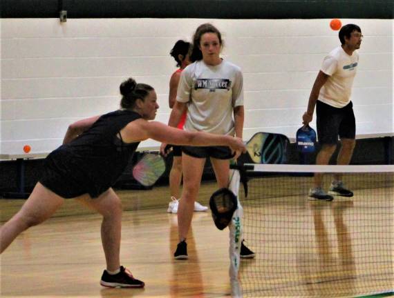 The nighttime Pickleball Program at the West Milford Rec Center. Garrett Hemmerich photos