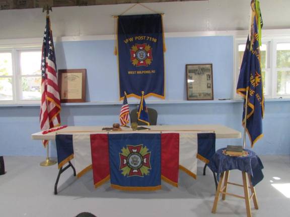 The interior of the new VFW building is taking shape. Volunteers are doing the work to transform the former lake refreshment stand.