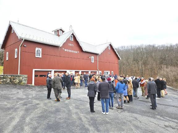 Dozens of community members gathered in anticipation of the historic announcement on January 11.