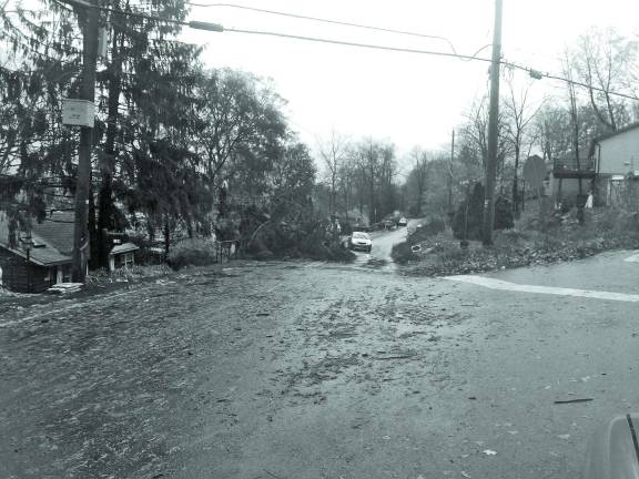 Sandy devastates New Jersey Photo provided by Lou Signorino The intersection of Otterhole and Maple was tough to navigate Tuesday afternoon.