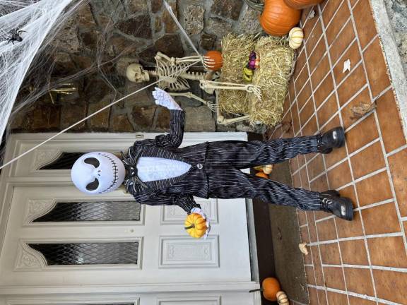 Photos: Ready for trick-or-treating Rui Pelletier as Jack Skellington. (Photo courtesy of Alexis Lindsay)