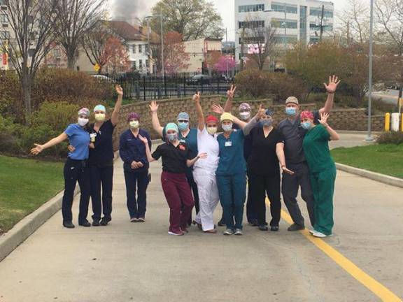 The health care team at St. Joseph's hospital thanks the West Milford Women's Club.