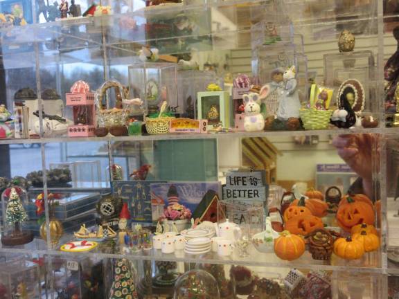 Photo by Ginny PrivitarThe store has a large inventory of miniature items for sale for all styles of dollhouses.