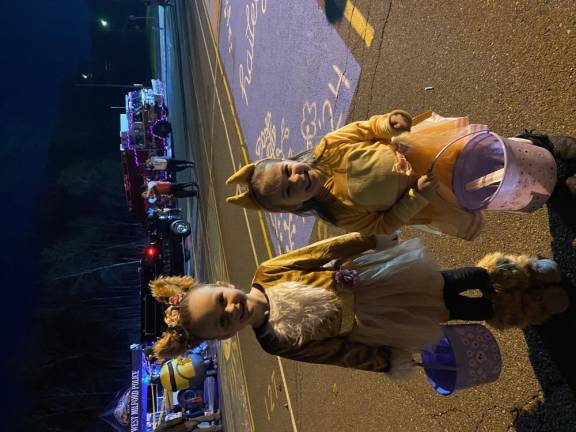 Photos: Ready for trick-or-treating Brielle and Skylar Cerbo trick-or-treating. (Photo courtesy of Hayley Cerbo)