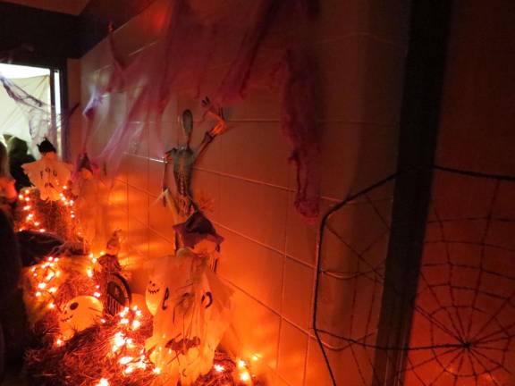 Paradise Knoll transformed into a scary haunted house for older kids.