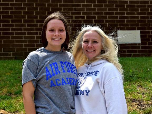 High school grad heads to Air Force Academy Jakki Galella poses with her mother, Tammy Bartholomew.