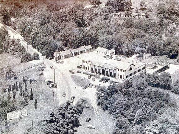 Barbara Van Der Sluys shared this photo of Brown’s Point showing Brown’s Hotel on the site at Greenwood Lake. Many boxers, including the Great Joe Lewis, trained there. Before the hotel was destroyed by fire around 1952 popular wrestlers of the day also entertained. Greenwood Lake Turnpike shown in front of the hotel is not as wide as it is today.