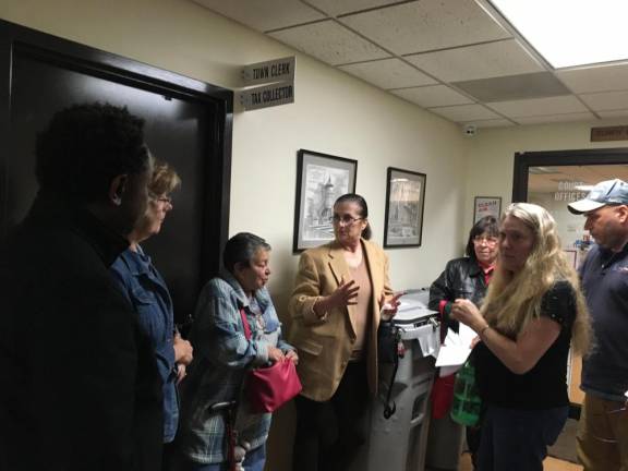 Big-box country Members of Save Wawayanda powwow outside town hall after the Oct. 9 planning board meeting, where it was announced that Project Blue Bird had expanded to 3.2 million square feet. There are 11 new warehouses proposed for the town of 7,400 people.
