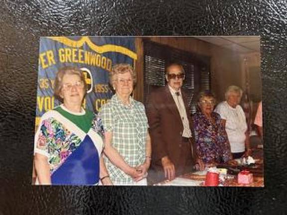 Looking back: Golden Jet Set was active club Mary Frixel was the new president of the Upper Greenwood Lake Golden Jet Senior Citizen Club in 1992. From left: Betty Keepers, secretary; Frixel; Jim Rutherford, vice president; Elsie Steinman, secretary; and Volga Szabo, trustee. (File photo by Ann Genader)