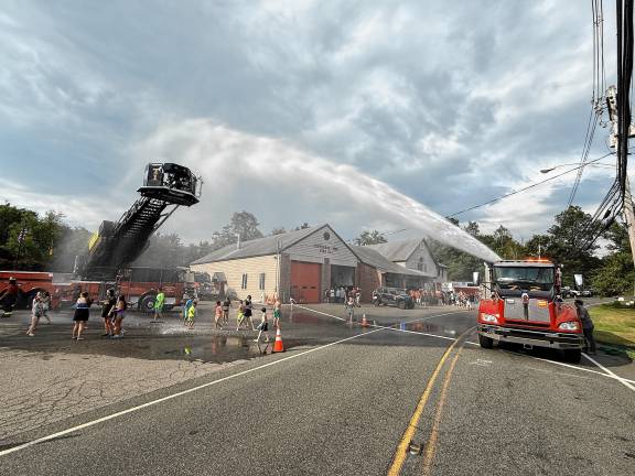 Photos: Wetdown of ladder truck in Jefferson Neighboring fire departments stop by for a wetdown of the new ladder truck Saturday, Aug. 16 at Jefferson Township Fire Department Company 1.