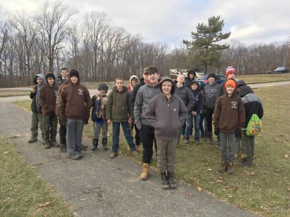 Boy Scout Troop 114 of West Milford sent 28 scouts with four sleds to the annual Klondike Derby at Shepherd Lake in Ringwood. They competed in the Ramapo Valley District’s inter-troop Klondike Derby, demonstrating and testing skills in 12 areas of Scouting. (Photos by Andre Rodums)