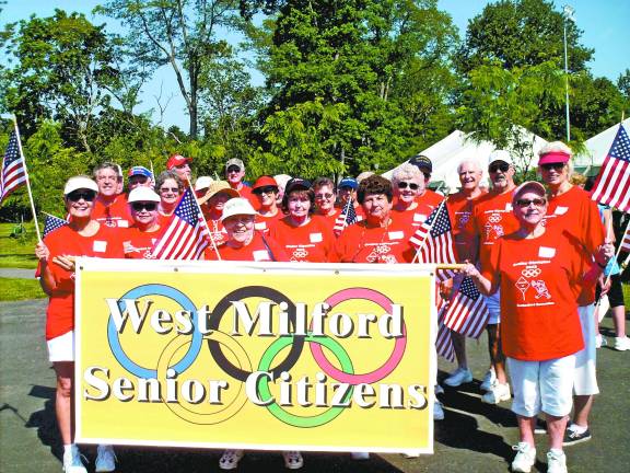 Here we go, West Milford, here we go! West Milford seniors, in their red and white, came ready to compete. They successfully defended their title, finishing tied for first with host team, Rutherford.