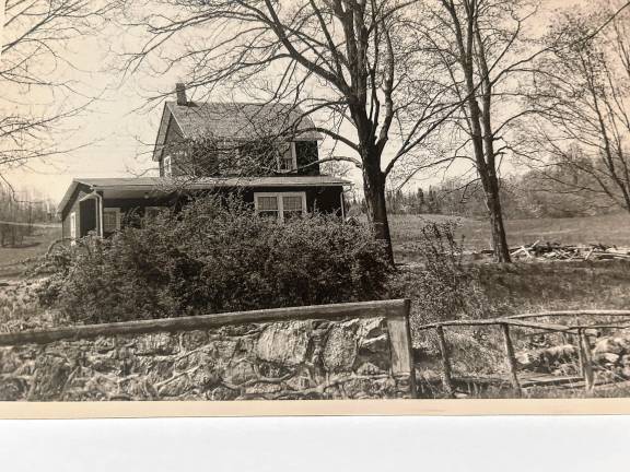 Looking back: Rhinesmiths lived at Stonetown Some Rhinesmith children were born in this house in Stonetown in the late 1800s. The photo was taken in 1949 by Harry Rhinesmith, who was born there in 1892. (Photo provided)