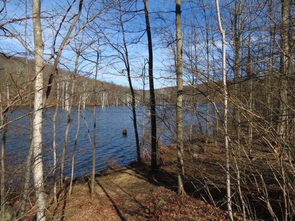 Divers unable to locate body of swimmer at Long Pond Ironworks Reporters and members of the public were not allowed to go toward the area near Mine Hole where the drowning occurred.