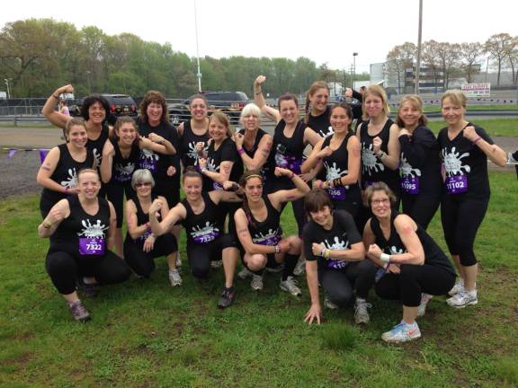 Who's your Mudder? This is the team before the Mudderella began.