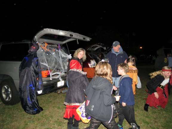 There were lots of treats for kids this beautiful Halloween night.
