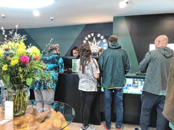 The Jersey Roots dispensary, which has been open for about two months, is the fourth in the township and first in the center of town. (Photo by Kathy Shwiff)