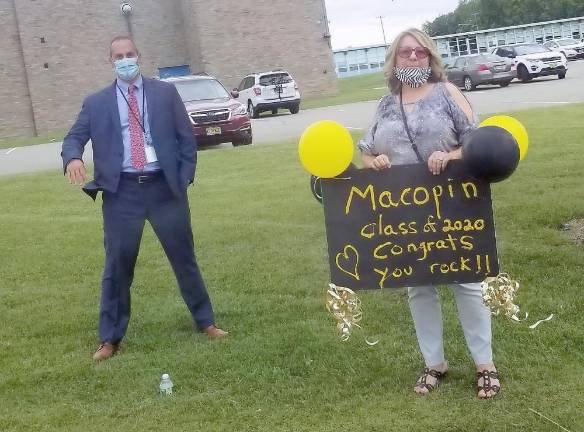 Macopin staff make Eighth Grade Promotion special “I sent out a memo inviting the staff to come if they could and wanted to,” Principal Marc Citro said, “but that it wasn’t mandatory to come; and nearly every staff member is here to wave goodbye to our kids.”