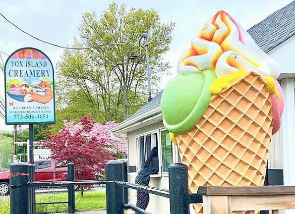 Locals dish on their favorite ice cream Fox Island Creamery recently opened inside Cosmo’s Fresh Market in Hewitt. (Photo courtesy of West Milford Chamber of Commerce)