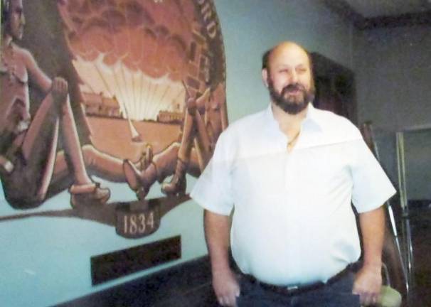 James “Bigg Jim” Novack is pictured here at West Milford Town Hall in 2004 when he was a West Milford Township Council candidate. A ceremony with full military honors will be held for him at the Northern New Jersey Veterans Memorial Cemetery on Route 94 in Sparta on Thursday, Oct. 22. Photo by Ann Genader.