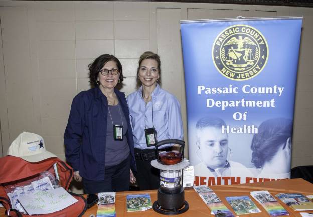 Staying healthy The Passsaic County Department of Health was represented by Renee Allessio and Lori Novak-Carafello.