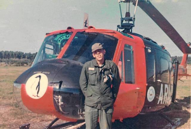 Proud of their service Steve Smith flew helicopters for the Army in the Vietnam War and was shot down more than once.