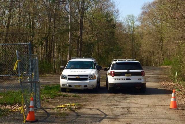 Pilot killed in plane crash near Greenwood Lake Airport Photo by Don WebbState Park Police and West Milford Police guard the entrance to the old Jungle Habitat Thursday, May 3, while investigators study a site of a small plane crash there Wednesday. The pilot was killed.