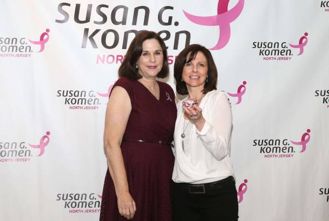 Susan G. Komen North Jersey honors local volunteer PHOTO Courtesy of Eloquent Studios Judy Swajger's volunteer work for Susan B. Komen North Jersey was recognized at a ceremony last month at Shackamaxon Country Club in Scotch Plains. Swajger, right, is shown with Tina Jacobs, director of community health for Komen North Jersey.