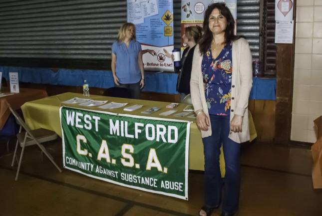 Staying healthy The West Milford Community Against Substance Abuse had a table at the fair providing information about drug and alcohol abuse. Pictured here are Andie pegel, Jackie Boshart and Debbie LaRusso.