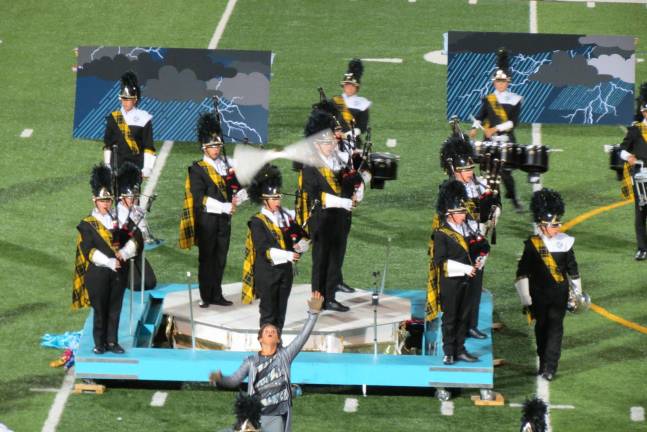 Highlander Marching Band wins State Championship The West Milford Highlander Marching Band performs at the Mount Olive competition.