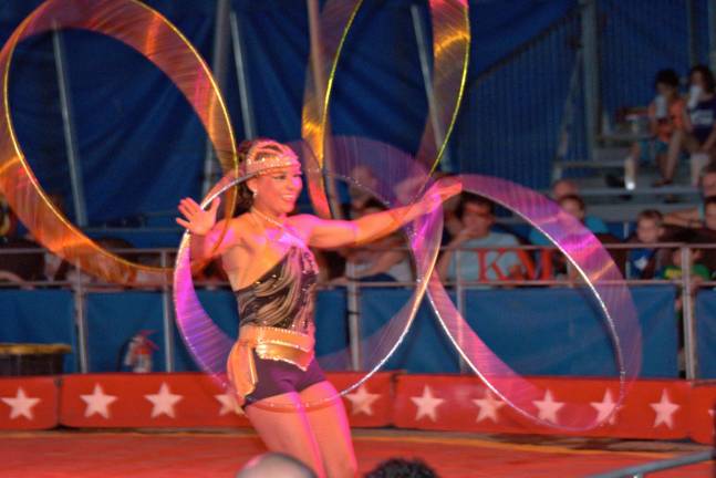 Circus bring smiles and cheers Deyanira's act was beautiful.